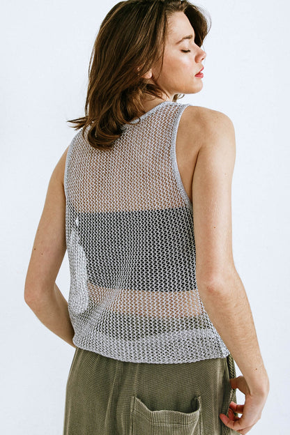 Silverlining Mesh Tank Top