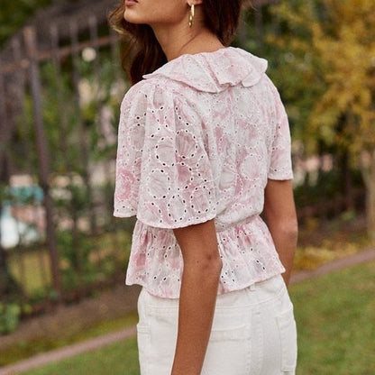 Maya Eyelet Top