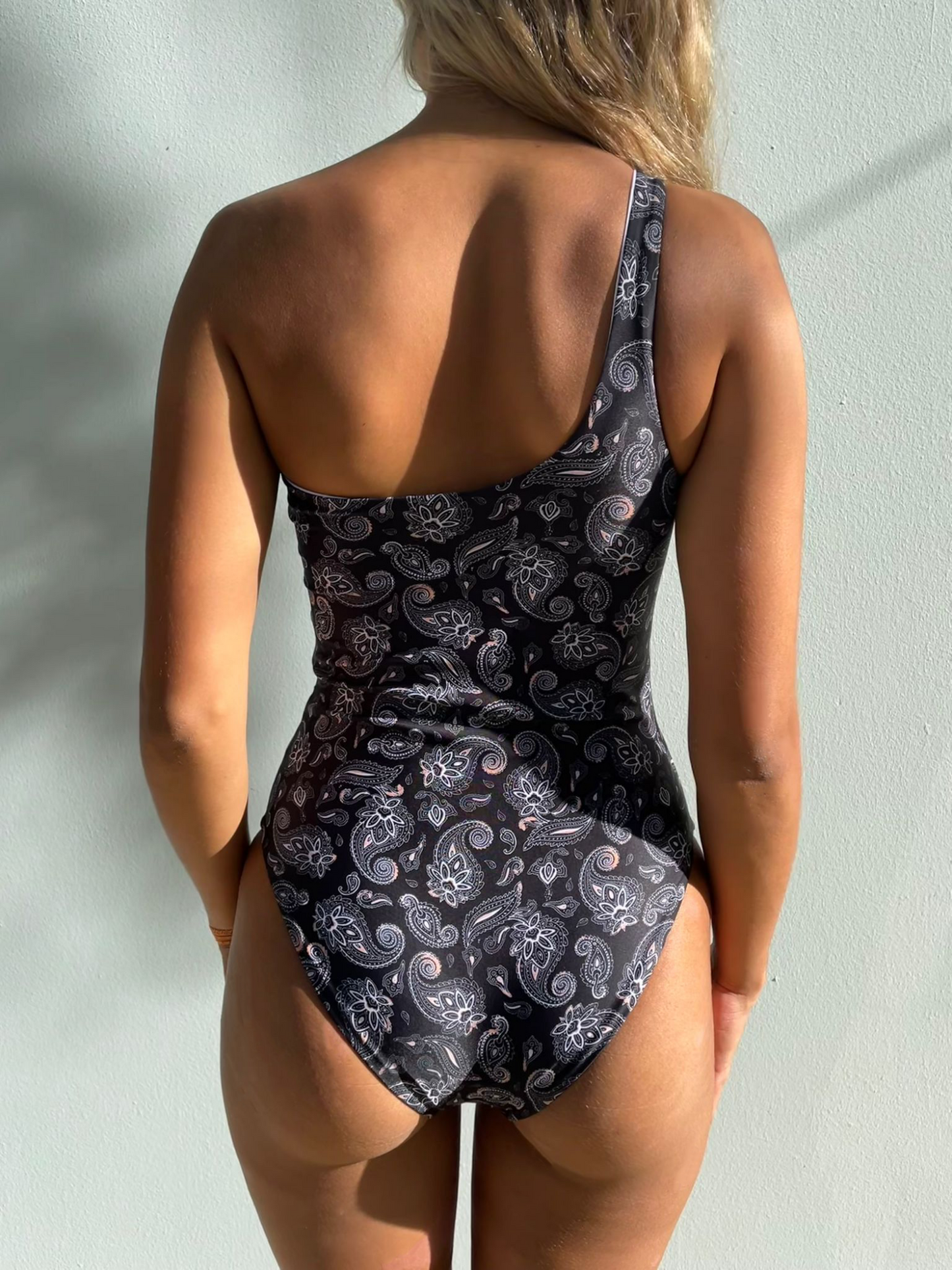 Black Paisley One Piece