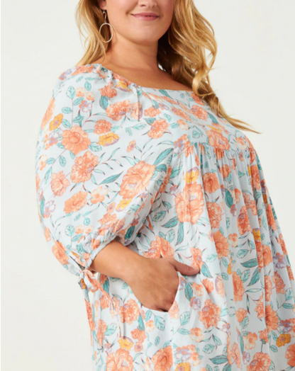 Romantic Floral Mini Dress