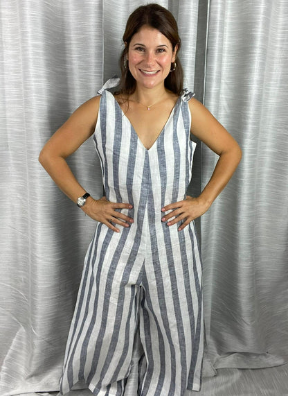 Nautica Navy Linen Jumpsuit🛍️