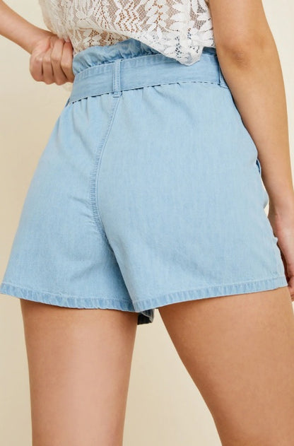 Addison Light Denim Shorts